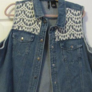 Denim ladies vest